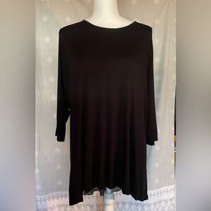 Cyrus Black Tunic Top for Women